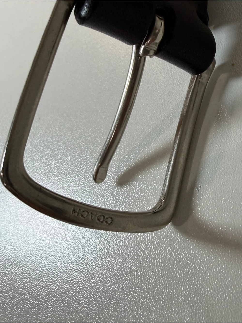 Coach branded leather